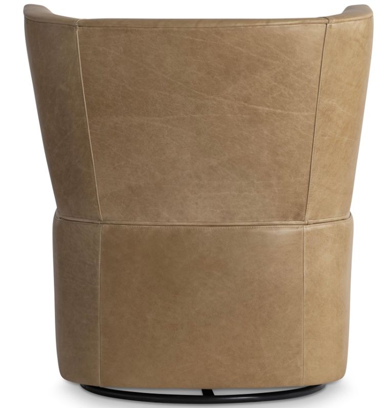 Olivia Leather Swivel Chair W: 29.75  D: 29   H: 33.50