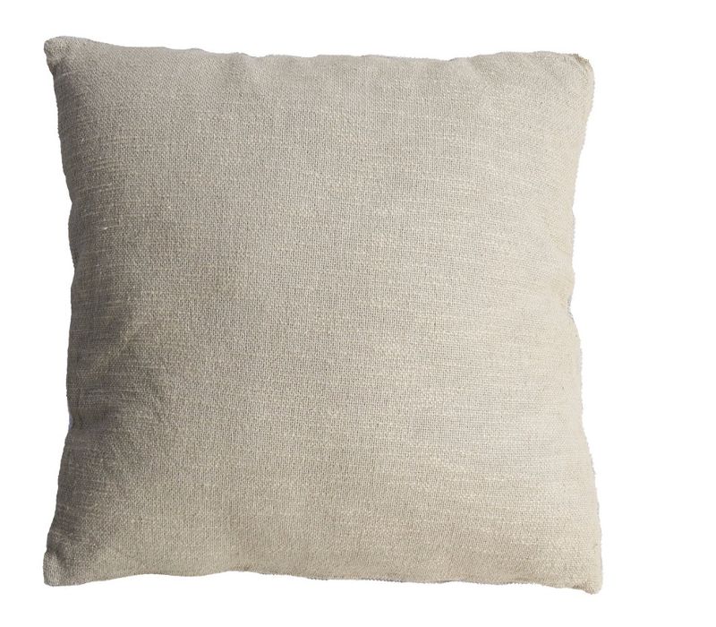 Indigo Shibori Style Slub Cotton Pillow 24x24