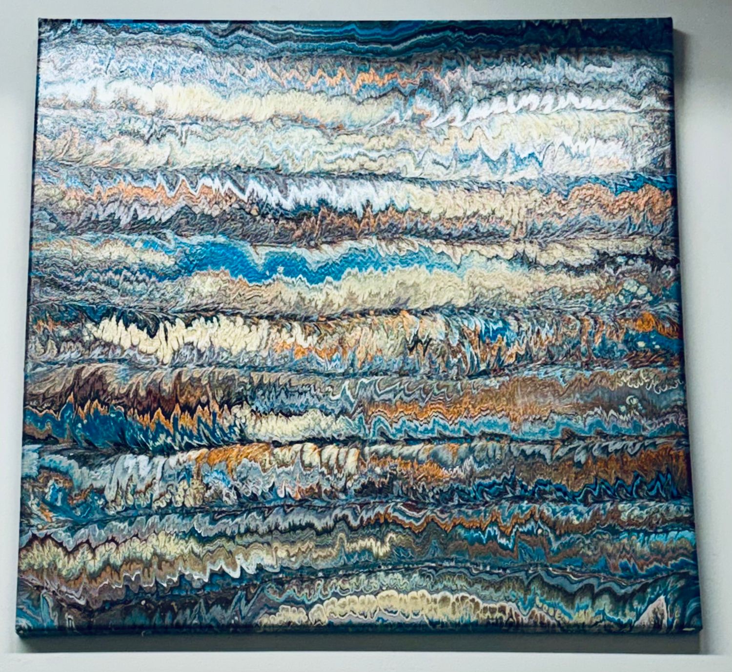 Cerulean Fancy (Local Military Artist) 24" x 24"