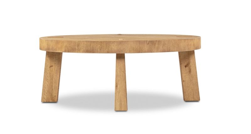 Tuscan Round Coffee Table Worn Oak Veneer 40.00"w x 40.00"d x 16.25"h Tuscan Round Coffee Table Worn Oak Veneer 40.00"w x 40.00"d x 16.25"h