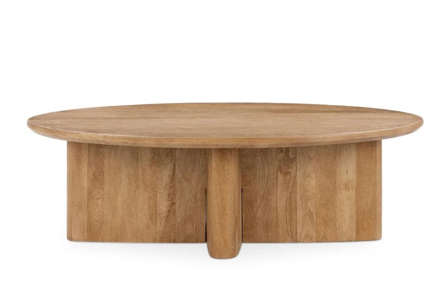 58" Coffee Table Maple Oval