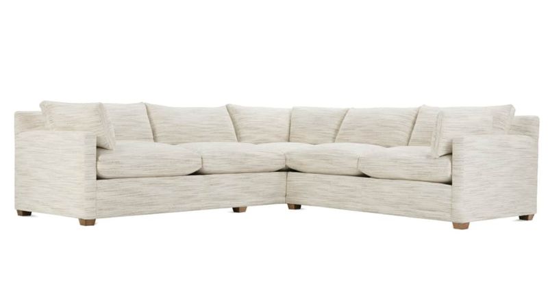 Sylvie Quick Ship 2-Piece Sectional- 13032-43- Bliss- Latte 116" x 110" x 39" D x 35" H Sylvie Quick Ship 2-Piece Sectional- 13032-43- Bliss- Latte 116" x 110" x 39" D x 35" H