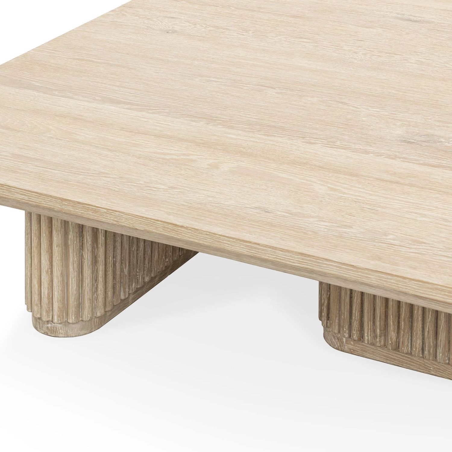 Cream Square Coffee Table 	48”W x 48”D x 15”H