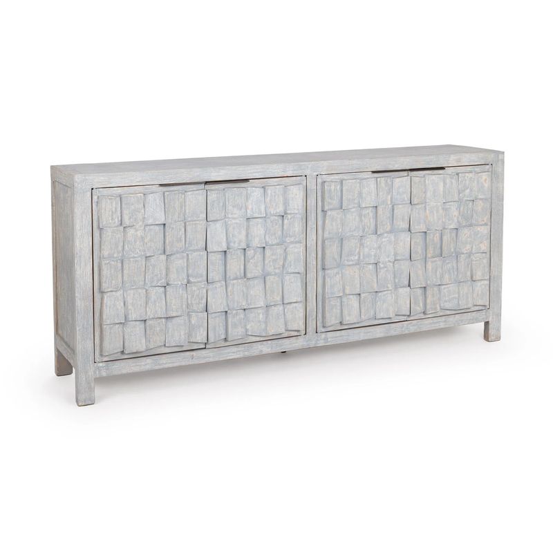 Blue 4 Door Cabinet 86 x 18 x 38 Blue 4 Door Cabinet 86 x 18 x 38