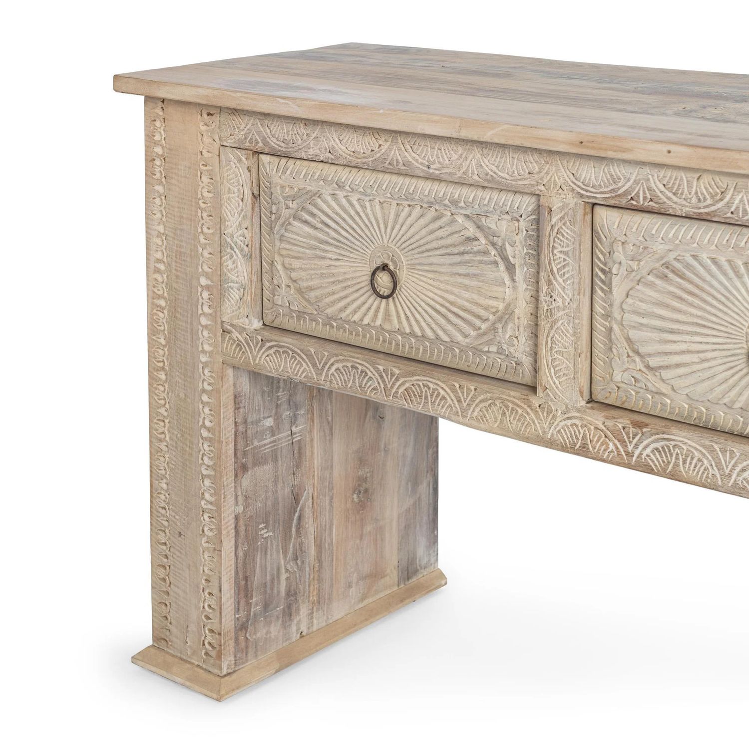Craved 4 Drawer Console Table  108 x 18 x 36