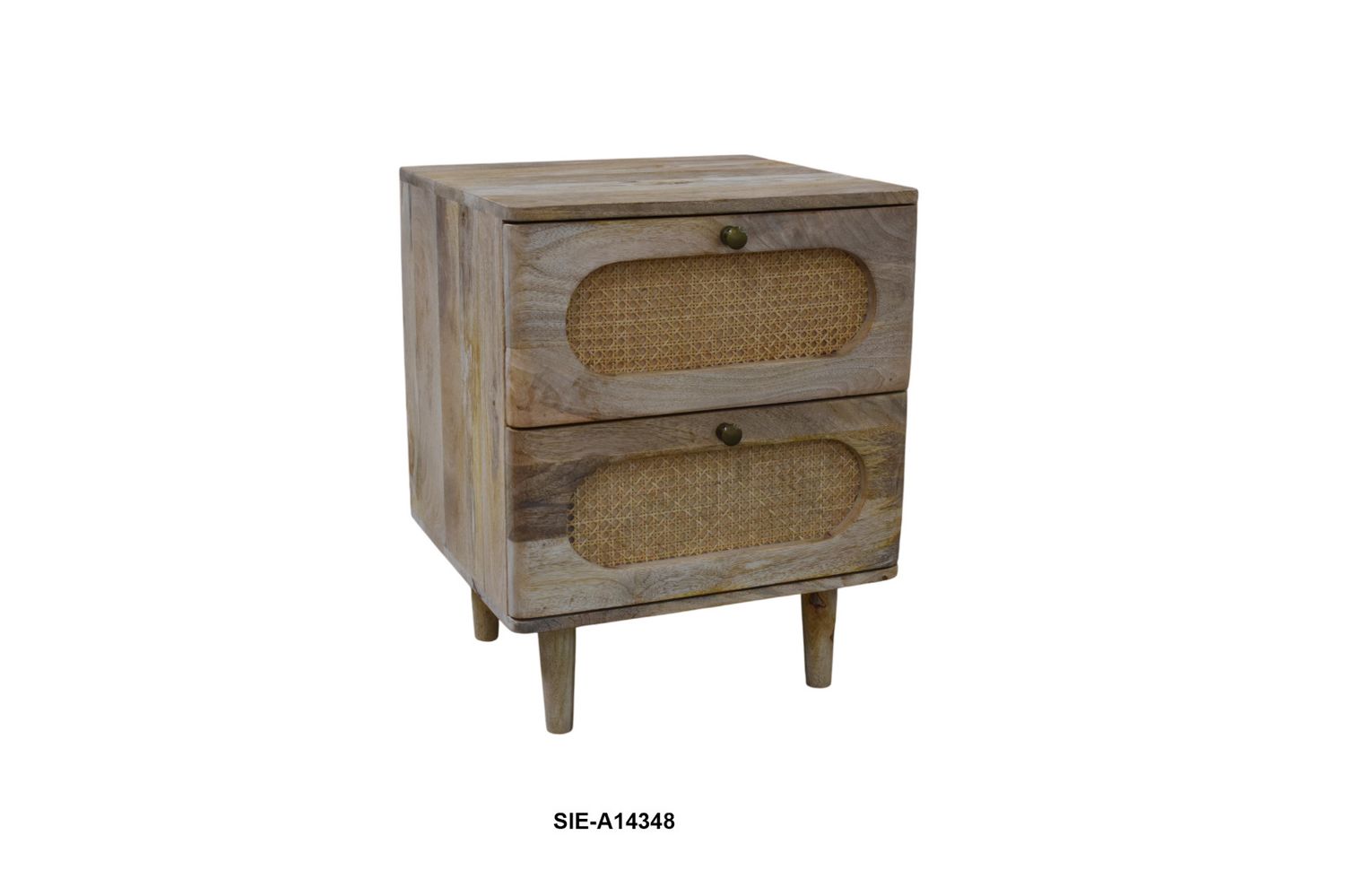 Wd. 2 Drawer Cane Juliet Nightstand SHV- 19Wx18Dx24H Wd. 2 Drawer Cane Juliet Nightstand SHV- 19Wx18Dx24H
