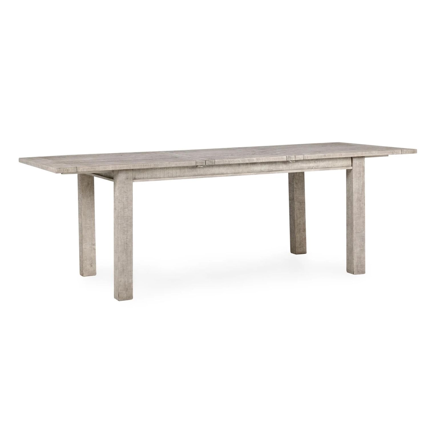 Self Storing Ext Dining Table White Washed 71-94 W x 40D x 30H Self Storing Ext Dining Table White Washed 71-94 W x 40D x 30H