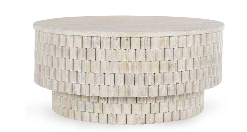 White Round Coffee Table 40x40x 18H White Round Coffee Table 40x40x 18H