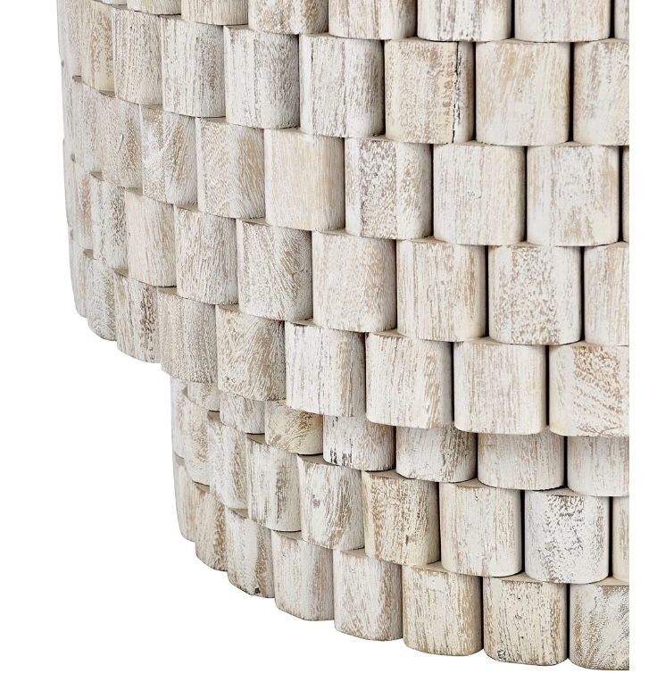 White Round Coffee Table 40x40x 18H