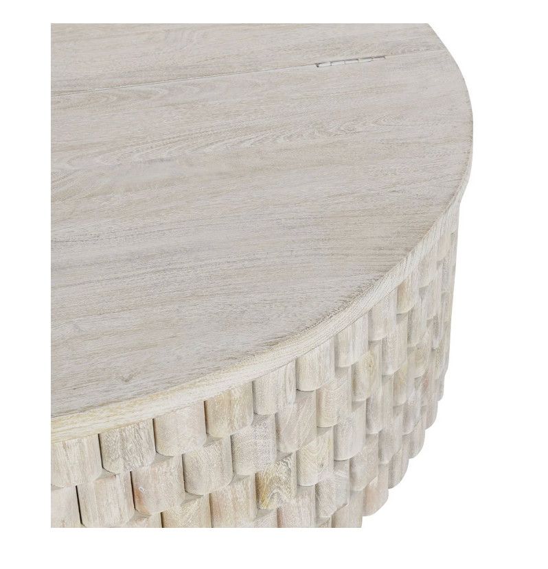 White Round Coffee Table 40x40x 18H