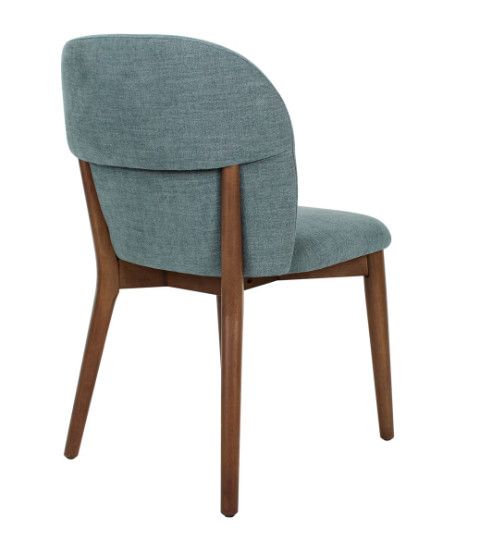 Slate blue Linen Blend Polyester dining Chairs 19W" x 24D" x 32H"