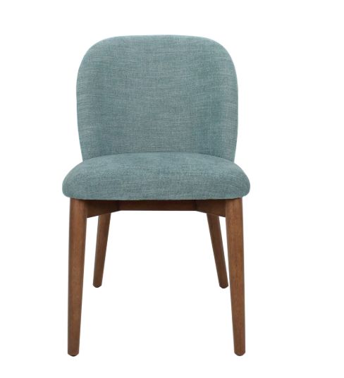 Slate blue Linen Blend Polyester dining Chairs 19W" x 24D" x 32H"