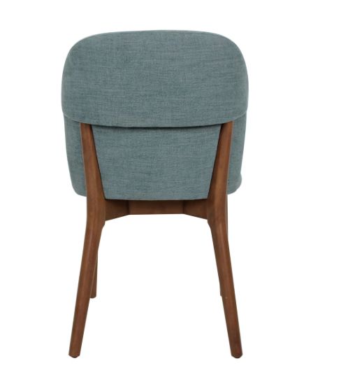 Slate blue Linen Blend Polyester dining Chairs 19W" x 24D" x 32H"