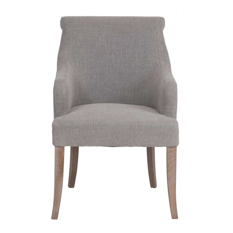 Harley Dining Arm Chair, Grey Linen 24 x 27 x 37.5" (WDH) Harley Dining Arm Chair, Grey Linen 24 x 27 x 37.5" (WDH)