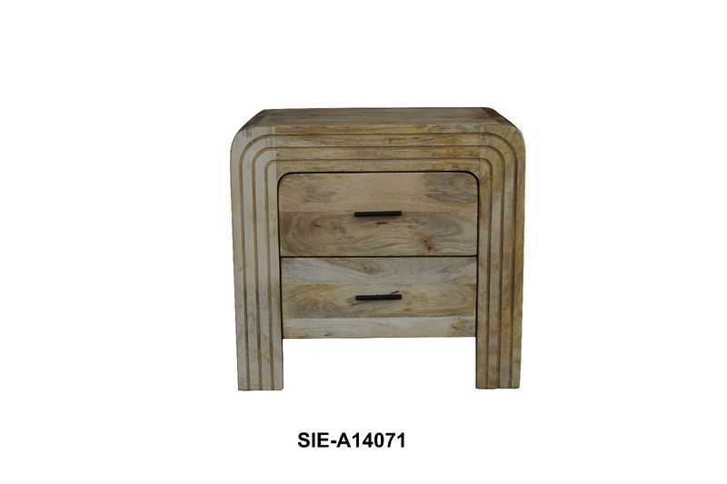 Wd. Juliet Curved Nightstand 25 x 18 x 24 H SHV Wd. Juliet Curved Nightstand 25 x 18 x 24 H SHV