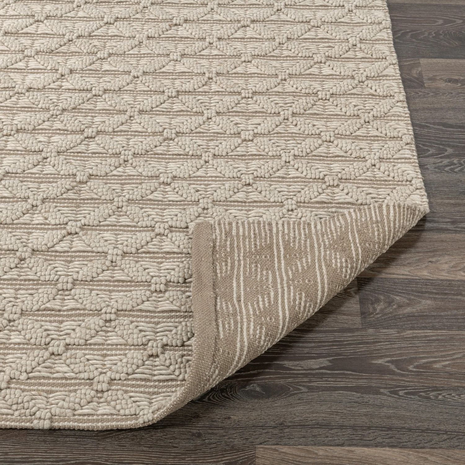 Flash Rug Sale- 5' x 8' Portola Natural/Ivory (No additional Discounts) 35% Wool, 65% Polyester