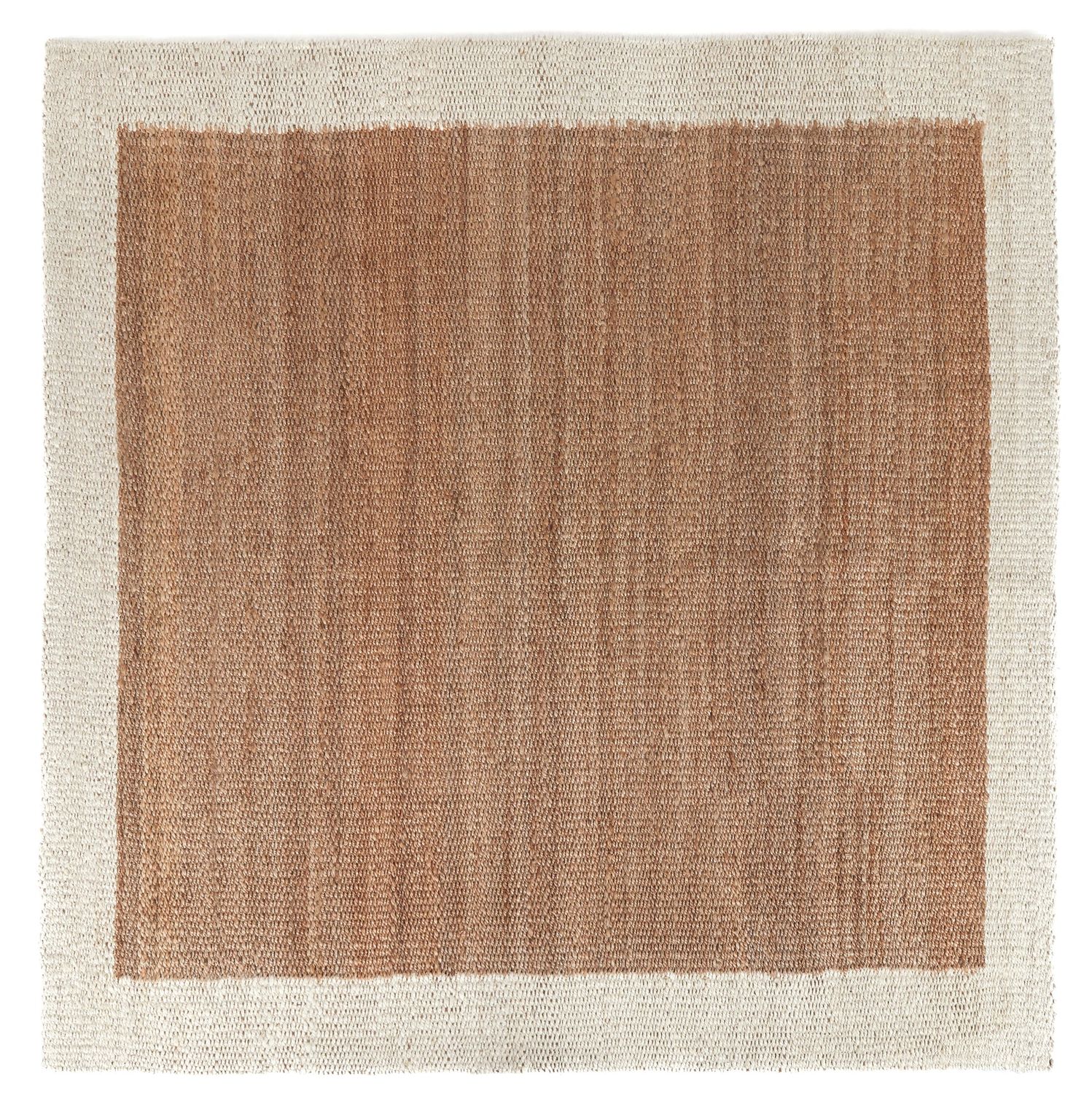 Flash Rug Sale- 8x8 Frame Natural/Ivory (No additional Discounts) 100% Jute