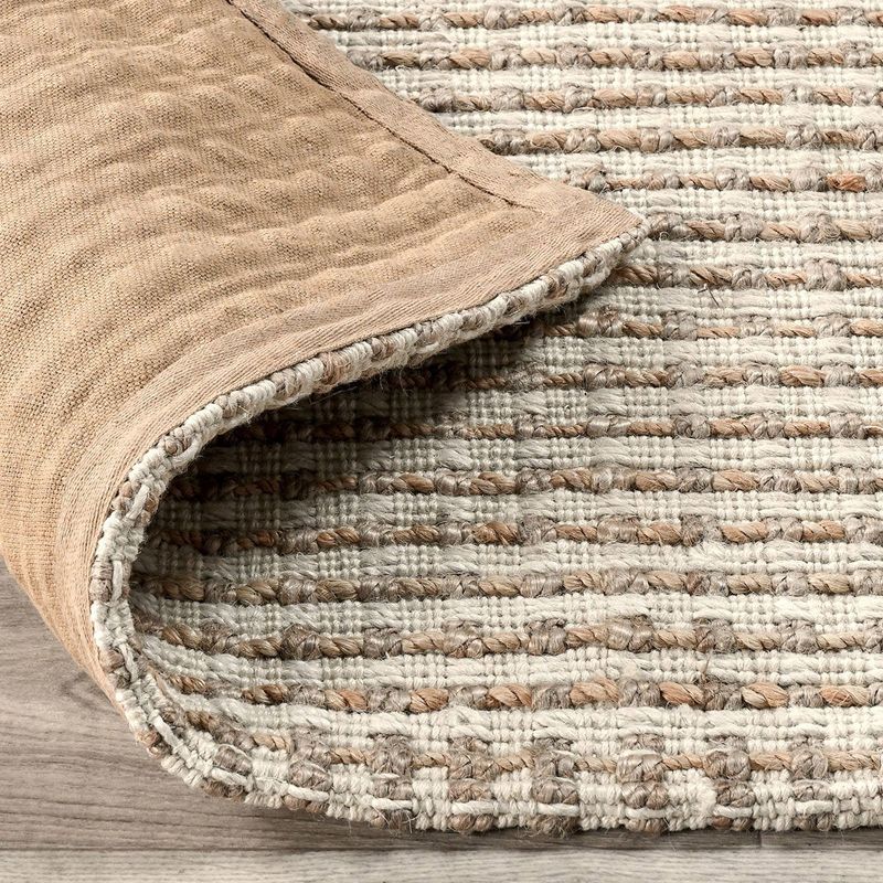 Flash Rug Sale- 8'x10' Huntington Jute Ivory/Natural (No additional Discounts) 100% Jute