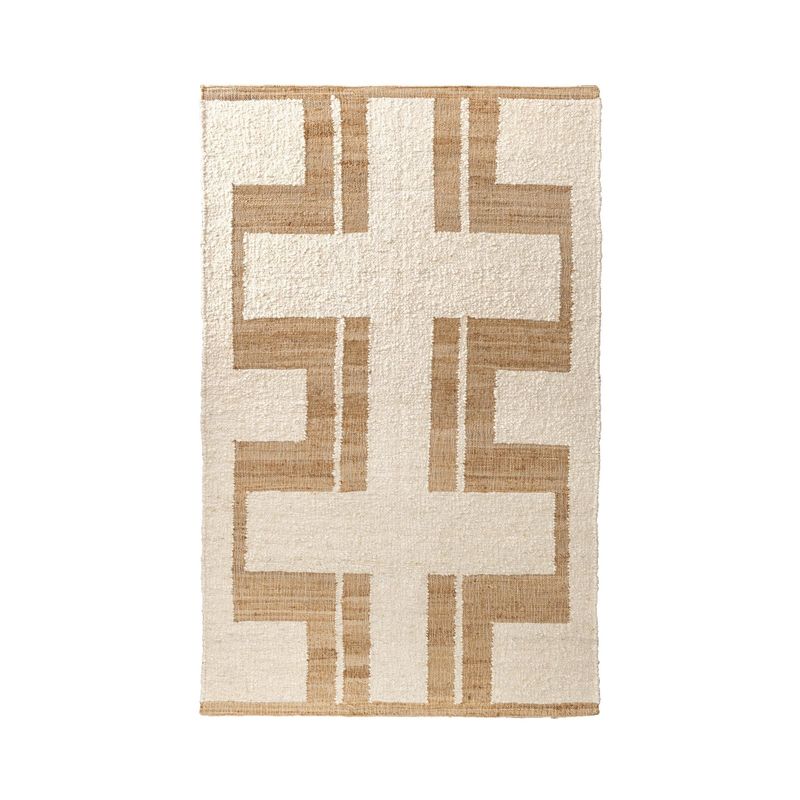 Flash Rug Sale- 8'x10' Kavala Natural/Ivory(No additional Discounts) 90% New Zealand Wool/ 10% Cotton