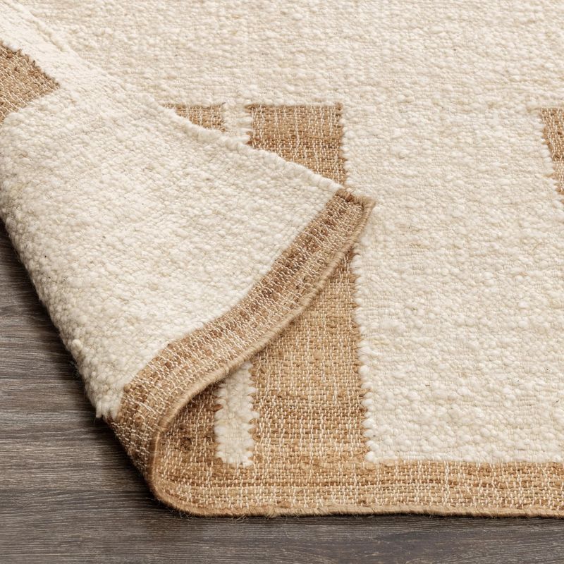Flash Rug Sale- 8'x10' Kavala Natural/Ivory(No additional Discounts) 90% New Zealand Wool/ 10% Cotton