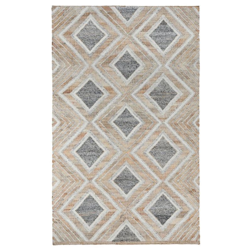 Flash Rug Sale- 8'x10' Laguna Blue Multi (No additional Discounts) 45% Jute, 45% Wool, 10% Cotton
