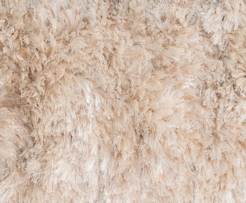 Flash Rug Sale- 8'x10' The Ritz Shag Ivory (No additional Discounts) 60% Polyester, 20% Wool, 20% Cotton