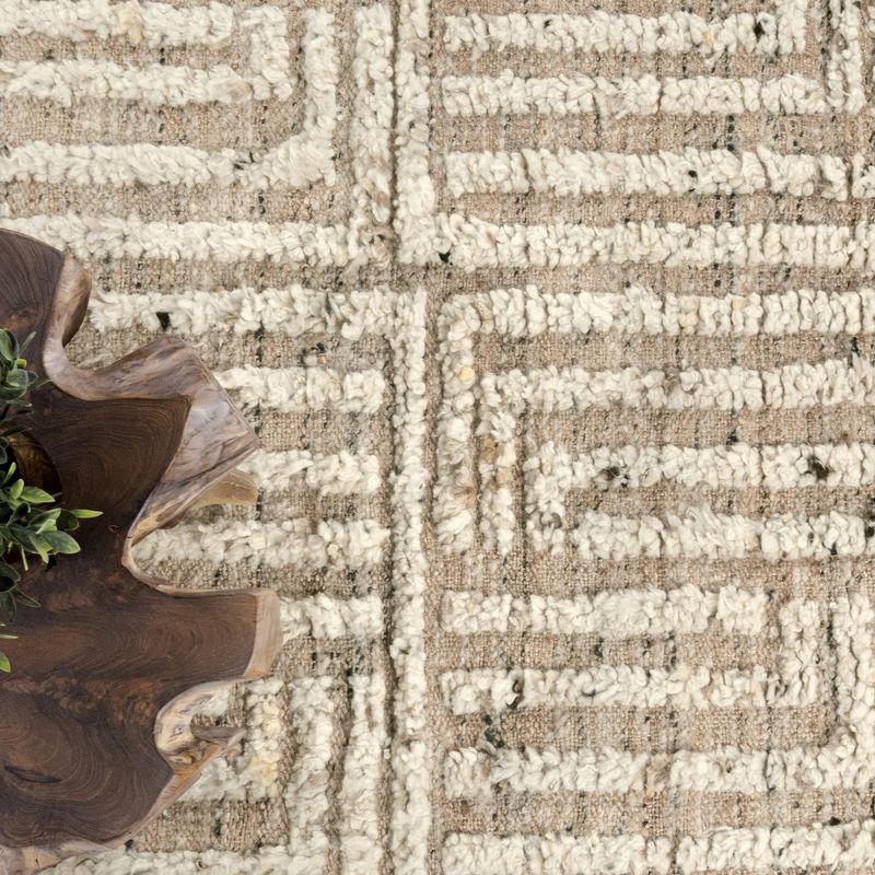 Flash Rug Sale- 8'x10' Tuku Natural/Ivory (No additional Discounts) 60% Jute, 40% Wool