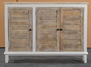 WD.SHUTTER 3 DOOR SLIM SIDEBOARD MT   51x10x38