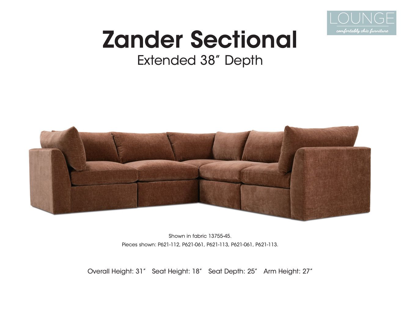 Zander Quick Ship 112 Deep Left Seated Corner Arm (14355-64)38 x 38 x 31 Cloud Zander Quick Ship 112 Deep Left Seated Corner Arm (14355-64)38 x 38 x 31 Cloud