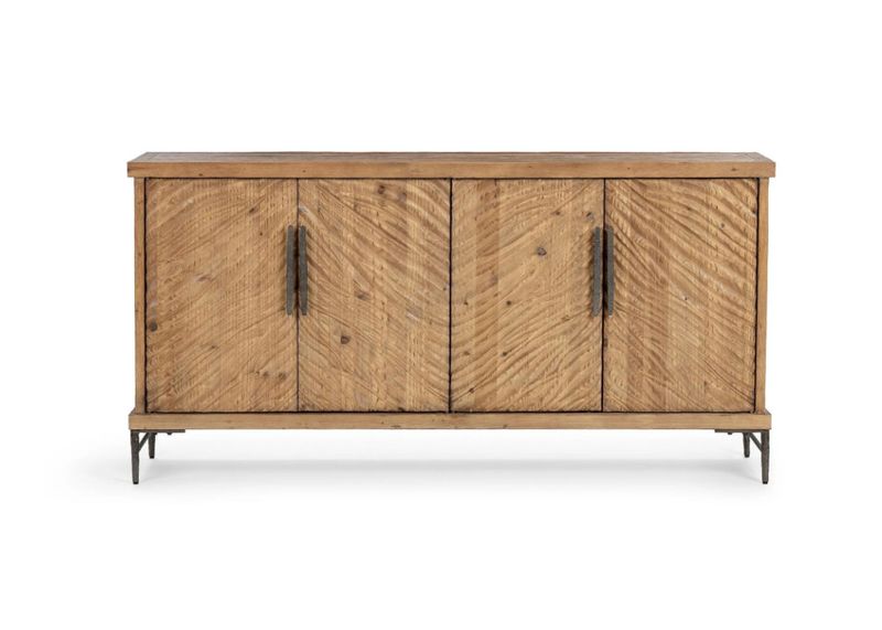 On the Wild Side 4 Door Sideboard Nat 71" L x 18" D x 36" H