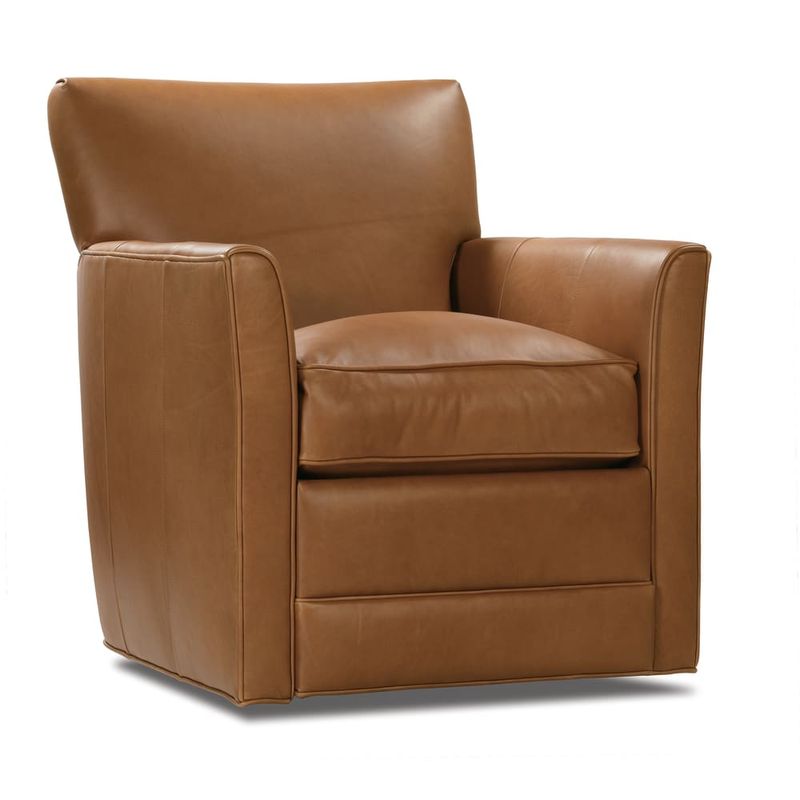 Times Square Saddle Color Leather (Grade 2 KL255-97 OR KL253-57 Kidproof Leather)-Manual Swivel Recliner- Bliss L 30" x D 35" x H 37" Times Square Saddle Color Leather (Grade 2 KL255-97 OR KL253-57 Kidproof Leather)-Manual Swivel Recliner- Bliss L 30" x D 35" x H 37"