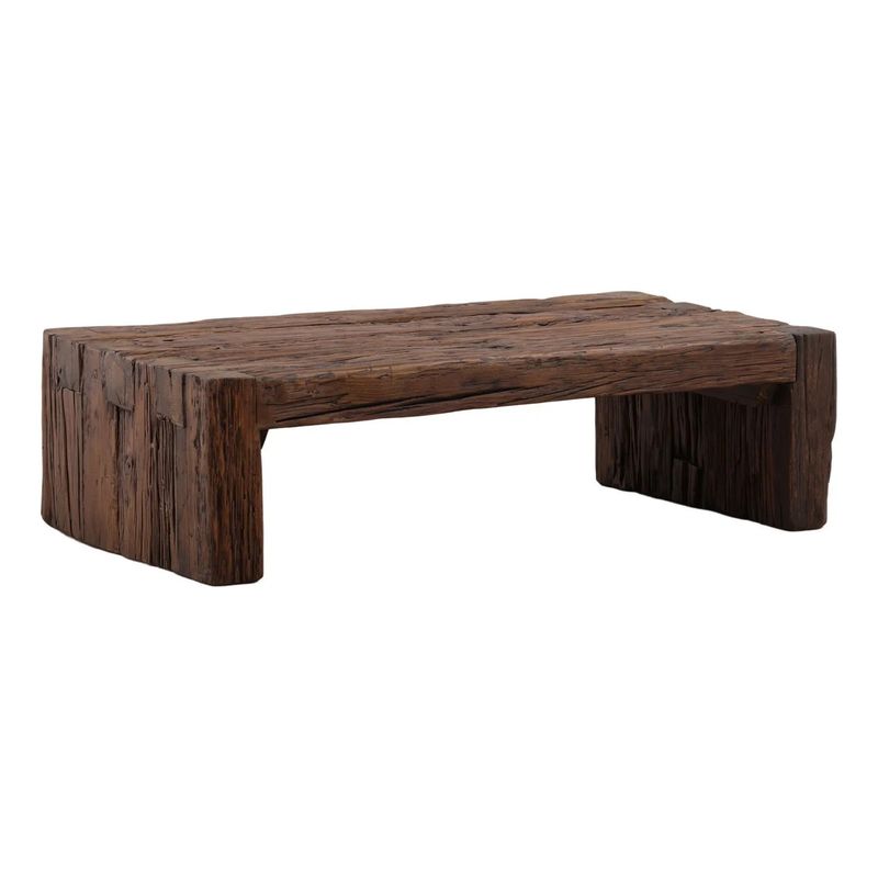 Cairn Cofee Table Reclaimed Mango Wood. W 54.5 D 30 H 16