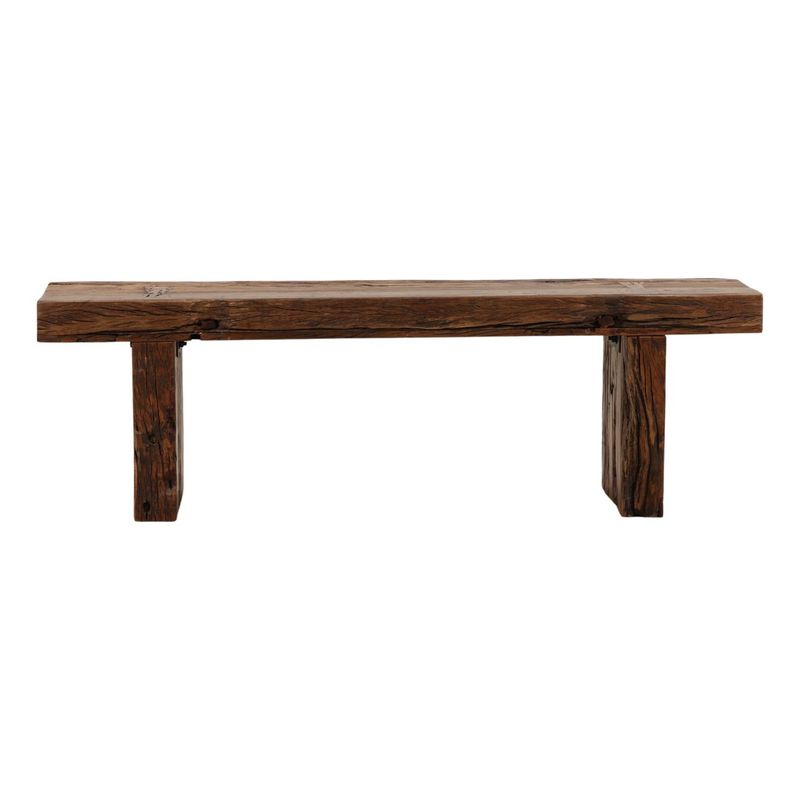 Bastion Bench Reclaimed Mango Wood in Brown W 60 D 16 H 18 Bastion Bench Reclaimed Mango Wood in Brown W 60 D 16 H 18