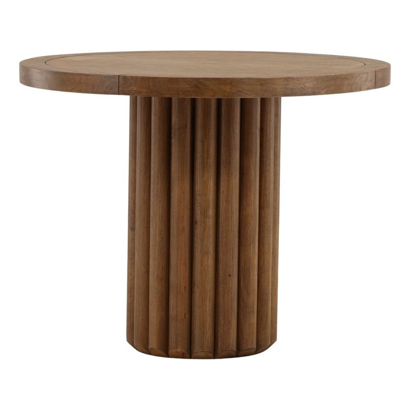 Solenne Bistro Table Rubber Wood with Oak Veneer Dk. Brown Finish W 38 D 38 H 30 Solenne Bistro Table Rubber Wood with Oak Veneer Dk. Brown Finish W 38 D 38 H 30