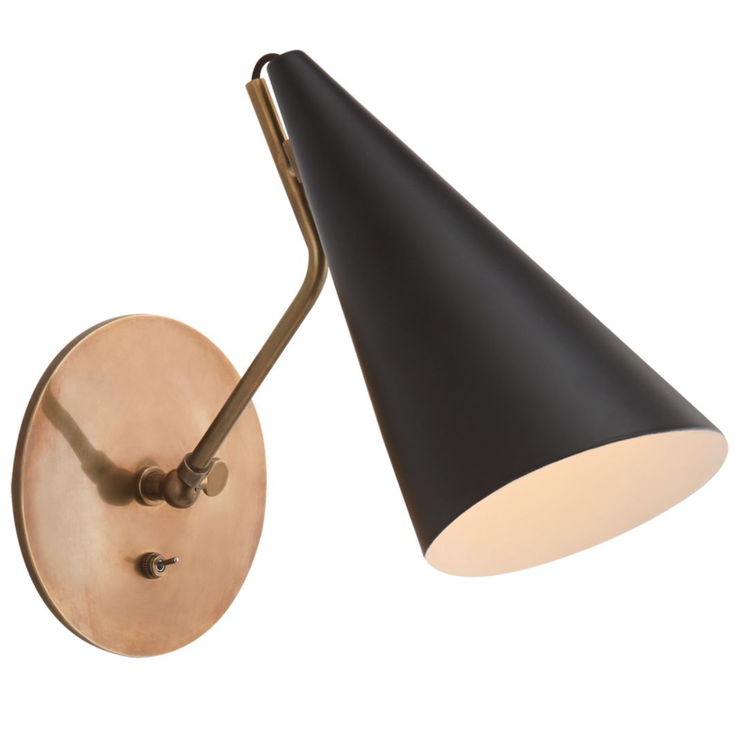 CLEMENTE WALL LIGHT , Color: (BLACK)