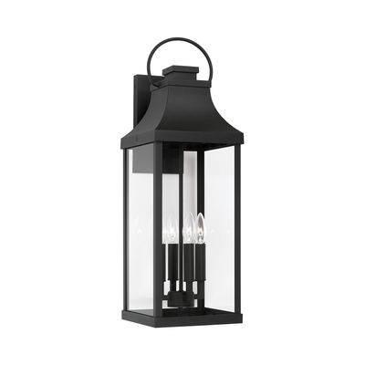 BRADFORD 4-LIGHT WALL LANTERN, Color: (BLACK)