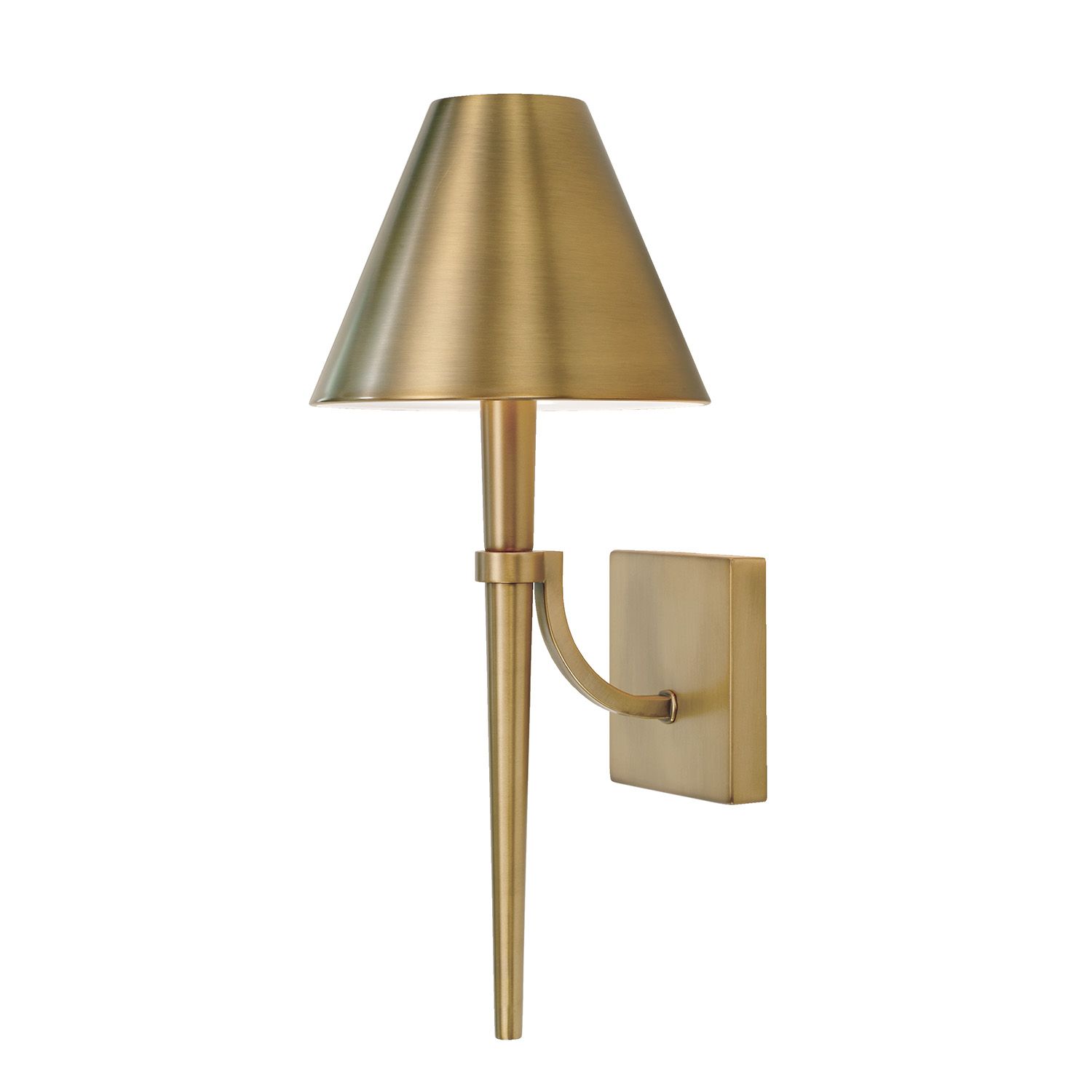 HOLDEN 1-LIGHT SCONCE, Color: (AGED BRASS)