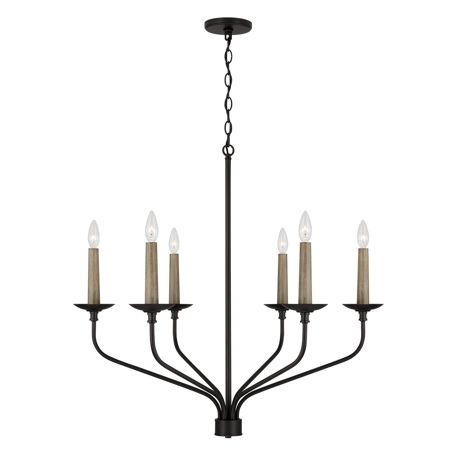 WILDER 6-LIGHT CHANDELIER, Size: (32")