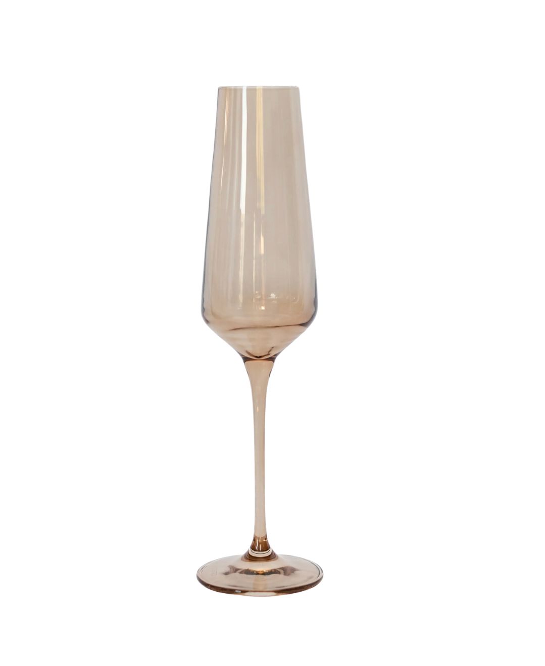 ESTELLE SINGLE CHAMPAGNE FLUTE, Color: (AMBER SMOKE)