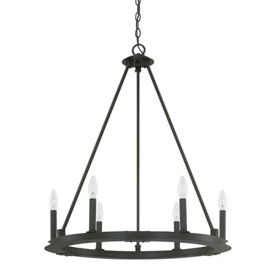 PEARSON 26" 6-LIGHT CHANDELIER