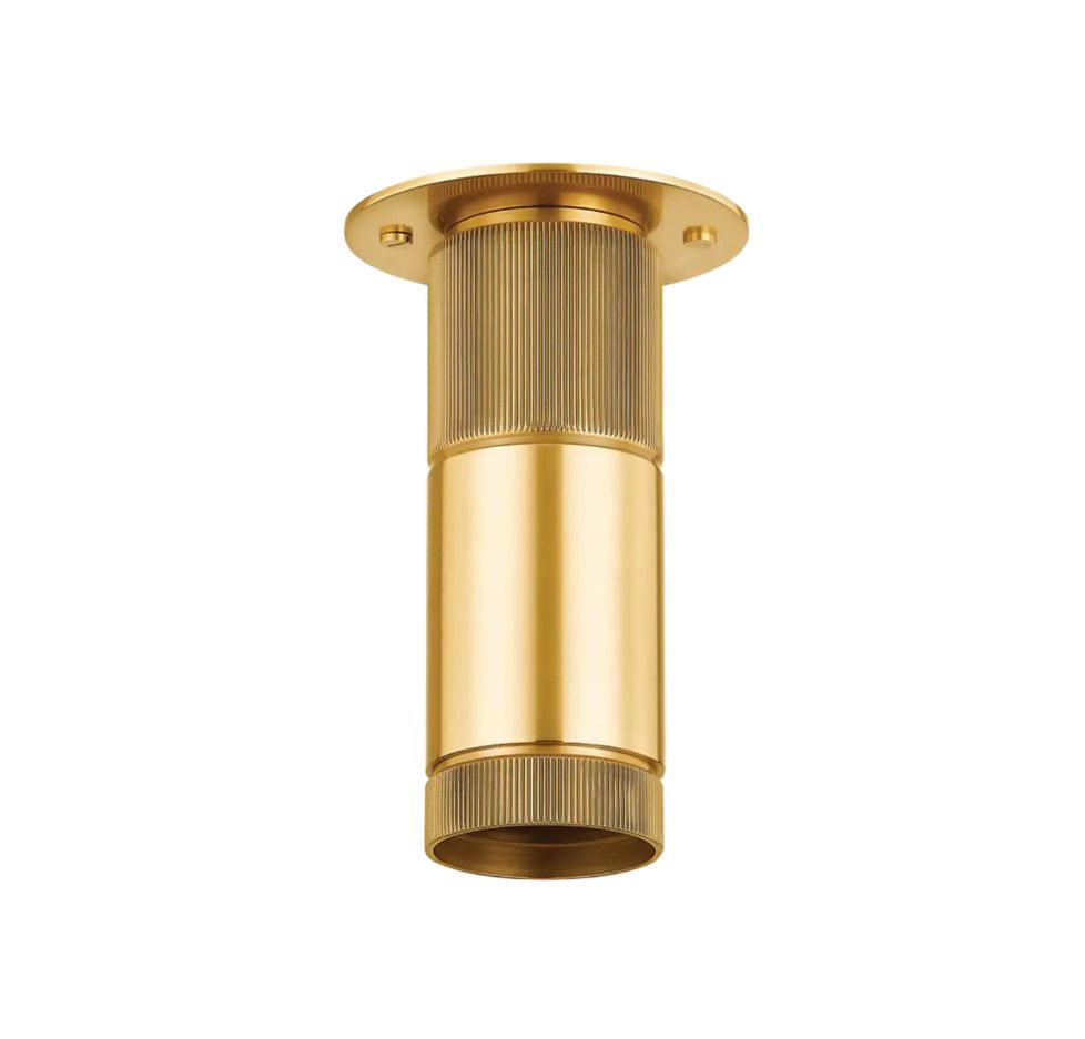 DIGHTON FLUSH MOUNT, Color: (AGED BRASS)