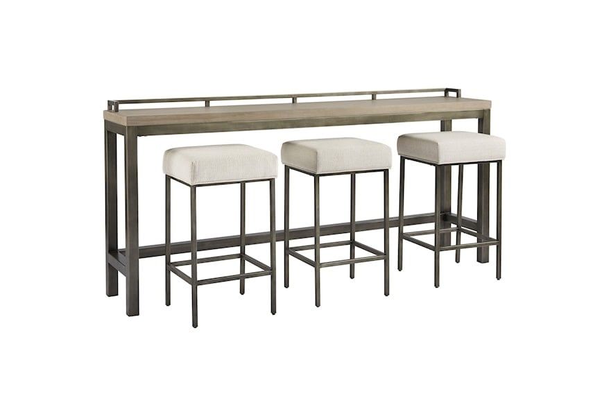 MITCHELL CONSOLE TABLE WITH 3 STOOLS