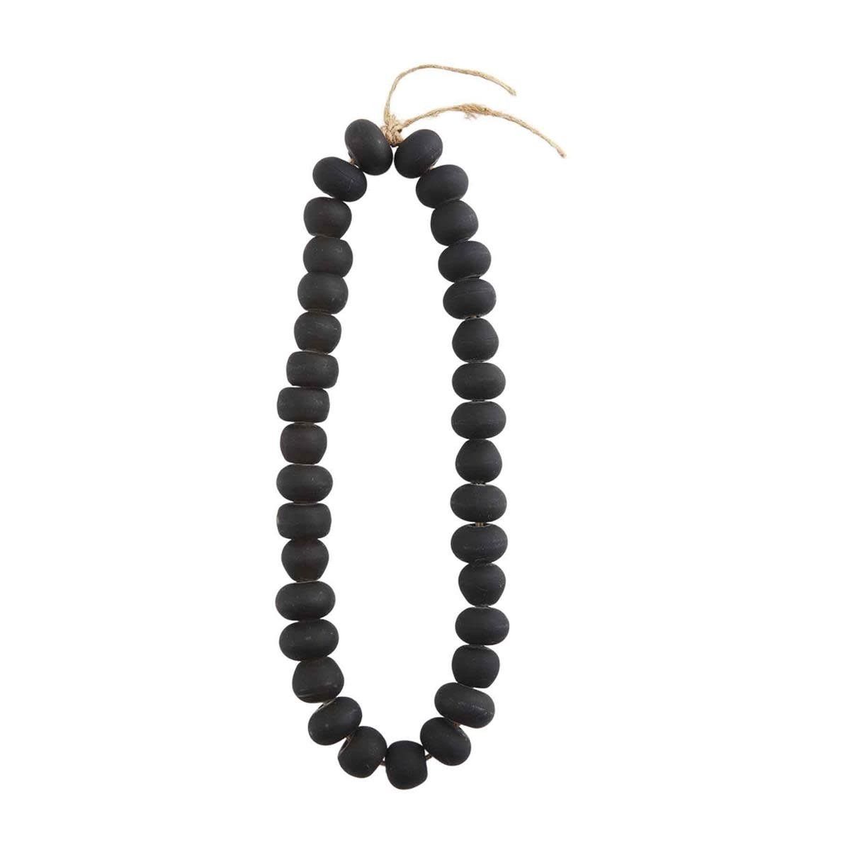 BLACK GLASS BEADS