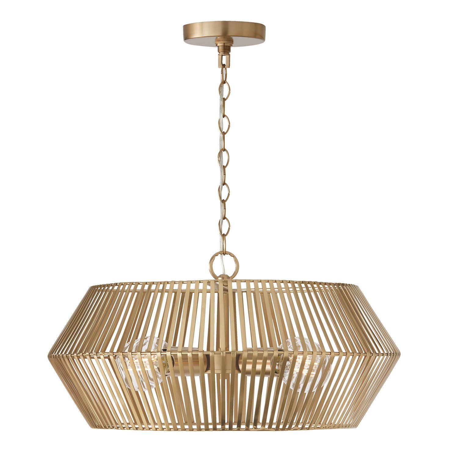 KAIYA 4-LIGHT PENDANT, Color: (MATTE BRASS)