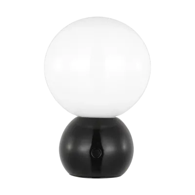 SUKI PORTABLE MINI TABLE LAMP , Color: (GLOSS BLACK)