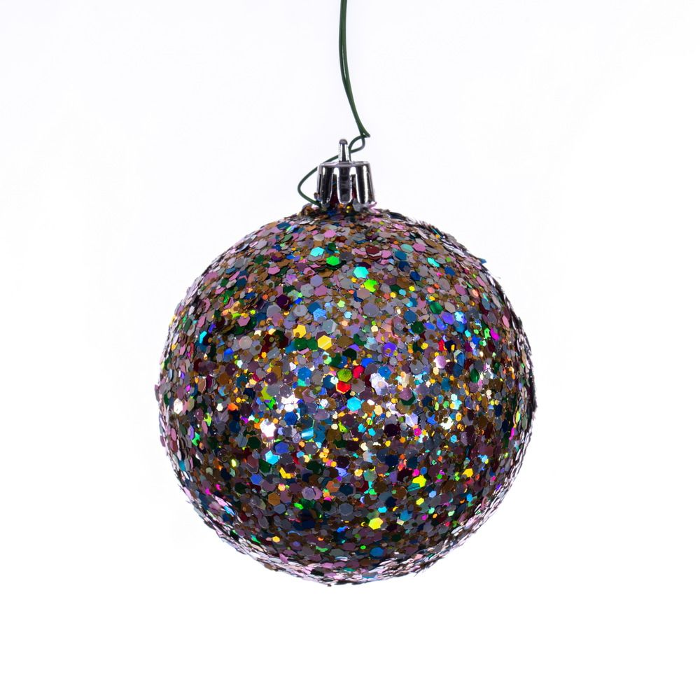 3&quot; MULTI-COLOR GLITTER BALL DRILL 12/BAG