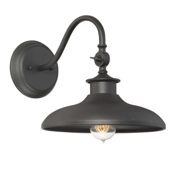 RALEIGH 1-LIGHT OUTDOOR LANTERN (BLACK)