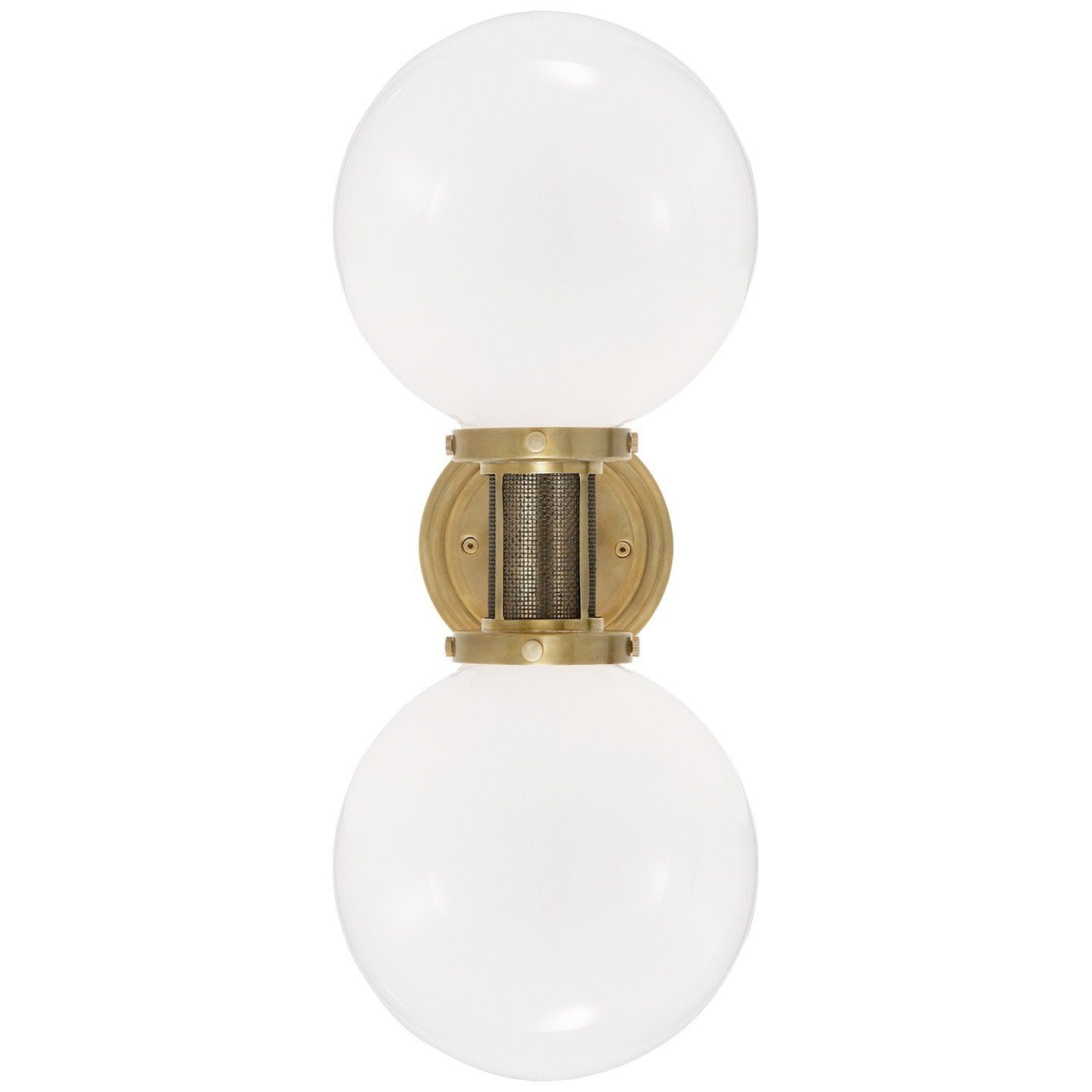 MCCARREN DOUBLE SCONCE (BRASS)