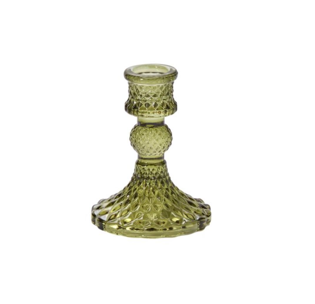 GILLIAN CANDLESTICK (GREEN) - SMALL