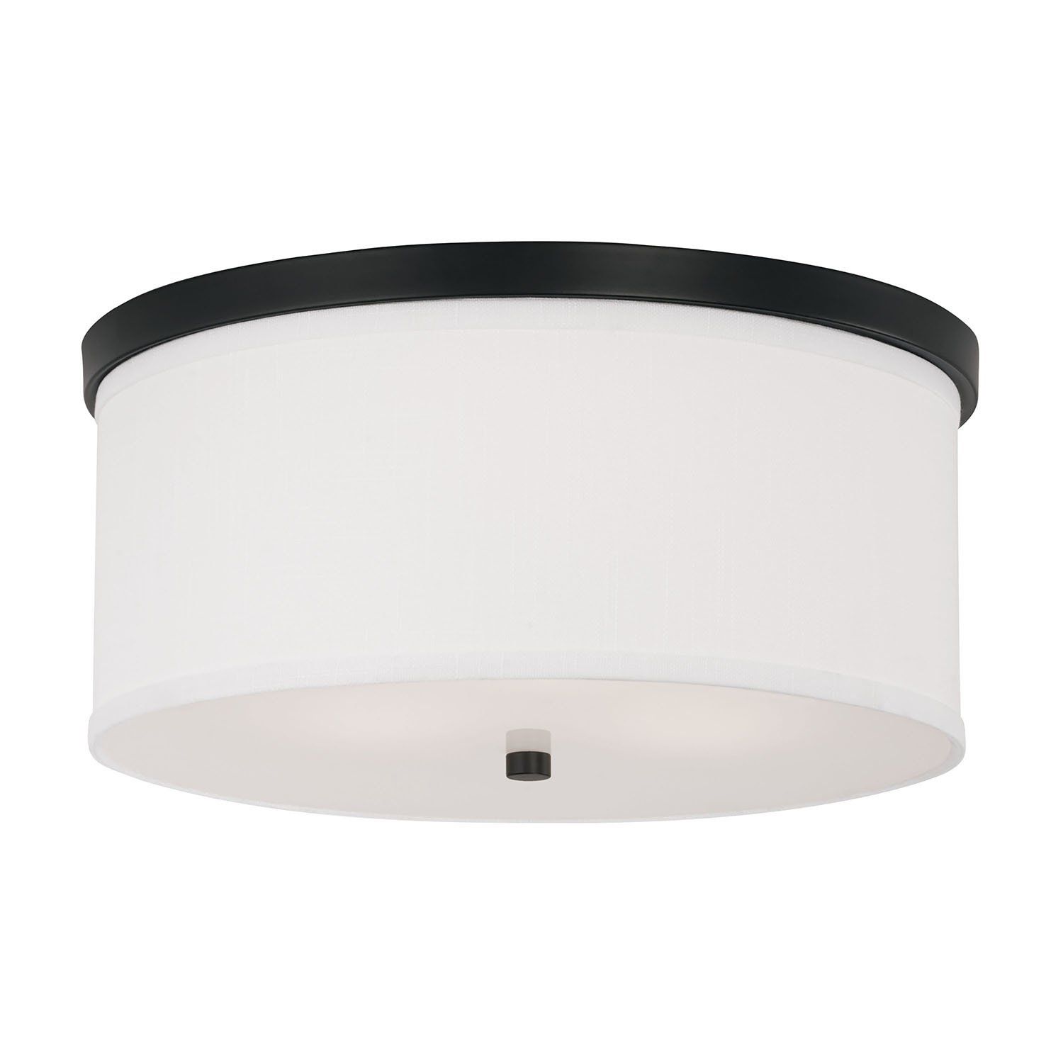 MIDTOWN 3-LIGHT FLUSH MOUNT (MATTE BLACK)